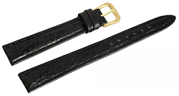 Echt-Lederband schwarz 12mm