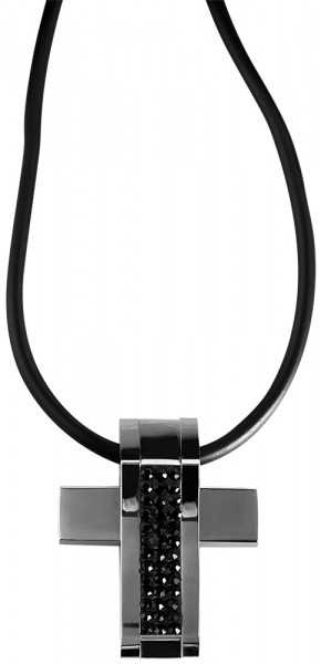 Akzent Kautschuk Halskette, Länge: 48 cm / Stärke: 2 mm